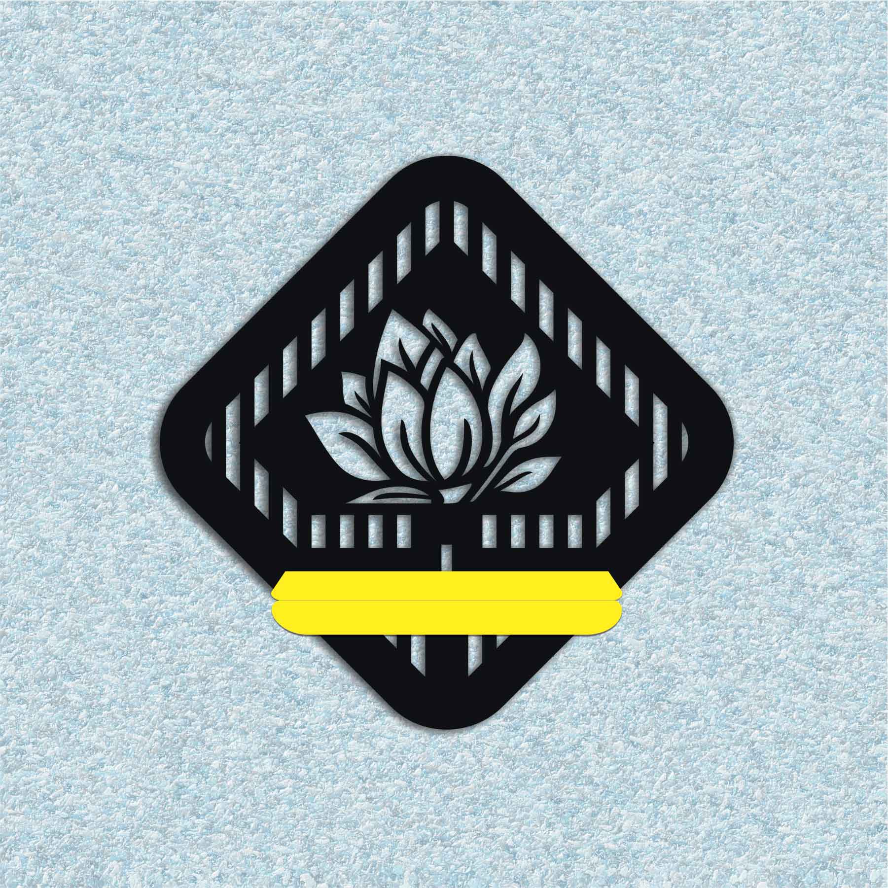 FLOWER PREMIUM METAL WALL SHELF