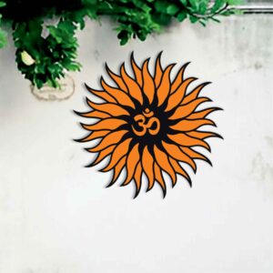 SURYA OM  Premium  Metal Wall Art