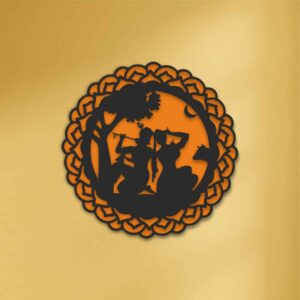 RADHA KRISHAN  Premium Metal Wall Art
