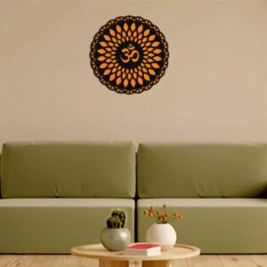 OM MANDALA  Premium  Metal Wall Art