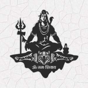MEDITATIVE SHIVA Metal Wall Art Standard