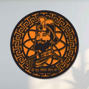 GURU GOVIND SINGH JI Named Metal Wall Art Premium
