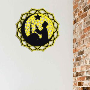 PRAYING MAULANA Jali Metal Wall Art