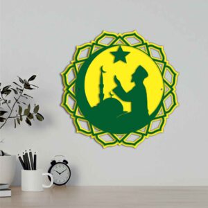 PRAYING MAULANA Metal Wall Art Premium